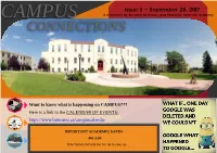 CAMPUS a New Sletter for Bu Rm a N Un Iversity a Nd Pa Rkview Adventist Academy CONNECTIONS