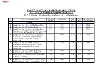 Fare for Auto Rickshaws Plying Under “ Share an Autorickshaw Scheme ’’ R.T