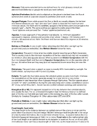 Glossary: Only Some Selected Terms Are Defined Here; for a Full Glossary