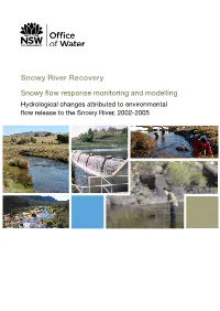 Hydrological Changes Attributed to Environmental Flow Release to The