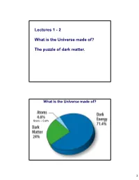 Lectures 1 - 2