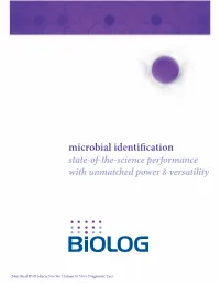 Microbial Identification