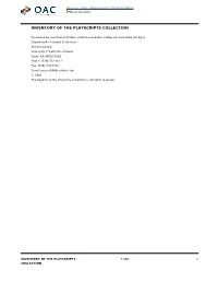 The Playscripts Collection