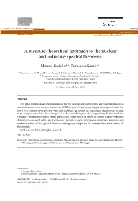 A Measure-Theoretical Approach to the Nuclear and Inductive Spectral Theorems