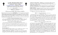 Christ Is in Our Midst. He Is and Ever Shall Be