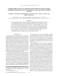 Combined Single-Crystal X-Ray and Neutron Powder Diffraction Structure