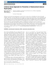 Evidence-Based Approach for Prevention of Radiocontrast-Induced Nephropathy