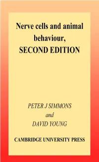 Nerve Cells and Animal Behaviour Second Edition