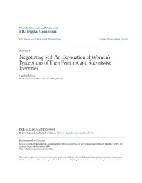 An Exploration of Women's Perceptions of Their Feminist And