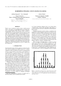 Barberpole Phasing and Flanging Illusions