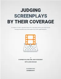 Judging Screenplays by Their Coverage