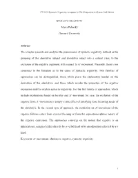 Syntactic Ergativity, to Appear in the Companion to Syntax, 2Nd Edition