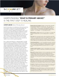 “What Is Primary Abuse?” Is the First Step to Healing