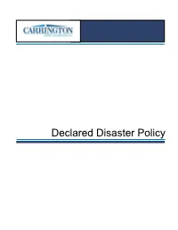 Declared Disaster Policy Declared Disaster Policy Mortgage Lending Division Version 2.1 – 03/02/21