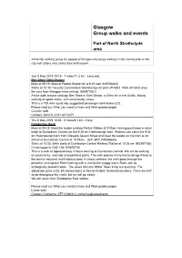 Glasgow Group Walks and Events