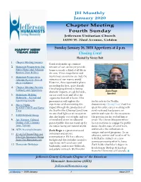 JH Newsletter January 2020