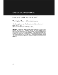 The Original Theory of Constitutionalism