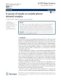 A Survey of Results on Mobile Phone Datasets Analysis