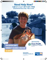 Full Community Resources Directory
