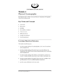 Module 4 Physical Oceanography