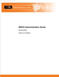 WSO2 Administration Guide