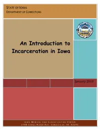 An Introduction to Incarceration in Iowa