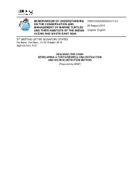 Cracking the Code: Developing a Tortoiseshell Dna Extraction and Source Detection Method