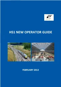 Hs1 New Operator Guide