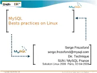 Mysql Network