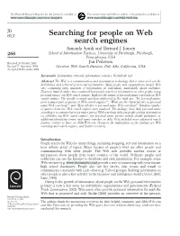 Searching for People on Web Search Engines Amanda Spink and Bernard J
