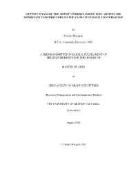 Understanding Why Artists Are Important Contributors to the Climate Change Conversation