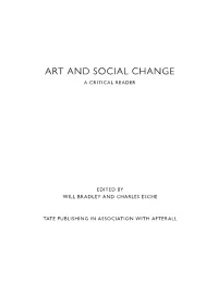 Art and Social Change a Critical Reader