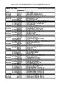 BADGER Excel Export: /Home/Sbryant/BADGER/EXPORTS/SHEPWAY/XLS/Tt.Xls.Xls
