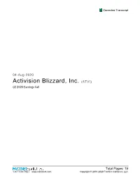 Q2 2020 Transcript