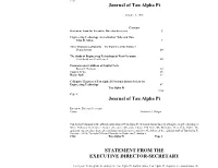 1986 Journal of Tau Alpha Pi