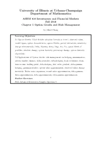 University of Illinois at Urbana-Champaign Department of Mathematics