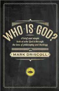 Who Is God? a Book You’Ll Actually Read Also Available in the Series