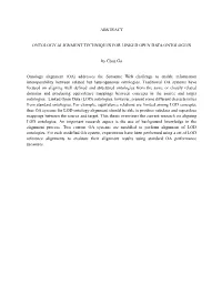 Abstract Ontology Alignment Techniques for Linked Open