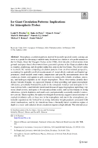 Ice Giant Circulation Patterns: Implications for Atmospheric Probes