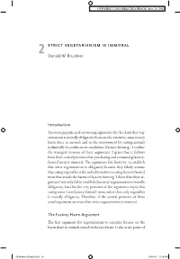Introduction the Factory Harm Argument Donald W. Bruckner
