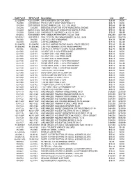 K&N Part # WPS Part # Description List MAP 22-2020PR K22-2020PR