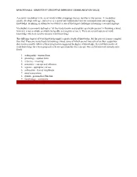 Receptive Expressive Communication Skills)