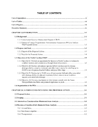Table of Contents