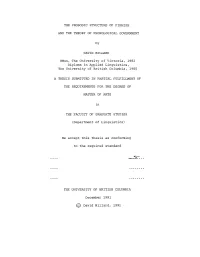 The Prosodic Structure of Finnish and the Theory Of