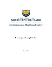 Trenching and Shoring Guidelines