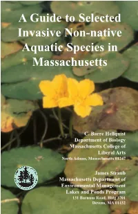 A Guide to Selected Invasive Non-Native Aquatic Species in Massachusetts