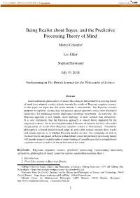 Being Realist About Bayes, and the Predictive Processing Theory of Mind