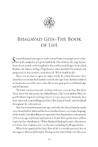 Bhagavad Gita–The Book of Life