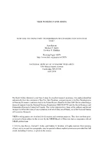 How Has the Monetary Transmission Mechanism Evolved Over Time?