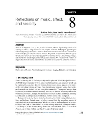 Reflections on Music, Affect, and Sociality